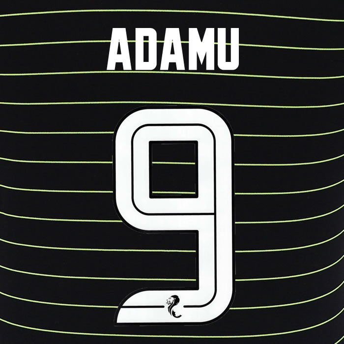 2025 2026 Celtic ADAMU 9 WHITE AWAY OFFICIAL PLAYER SIZE NAMESET
