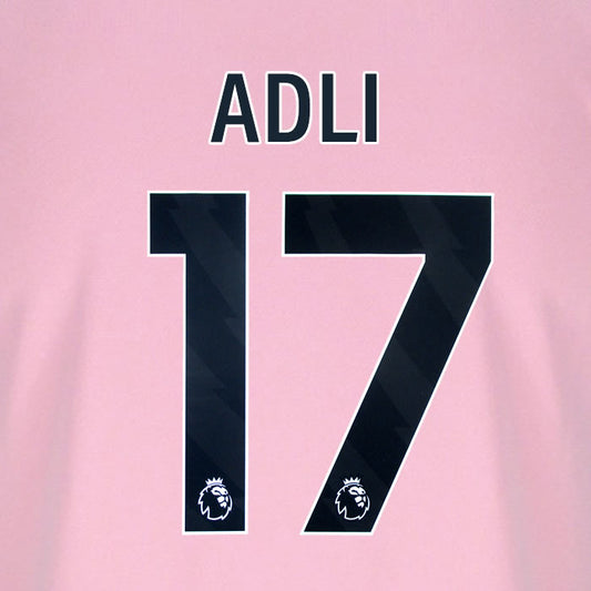 2025 2026 BOURNEMOUTH ADLI 17 BLACK 3RD PLAYER SIZE NAME SET