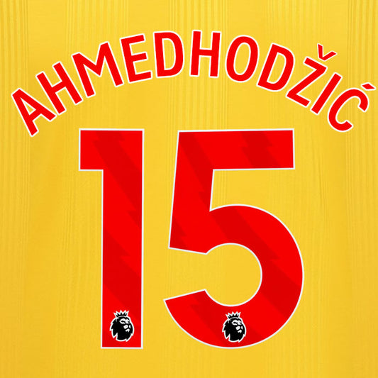 2023 2024 OFFICIAL SHEFFIELD UNITED AHMEDHODŽIĆ 15 AWAY PLAYER SIZE NAME SET