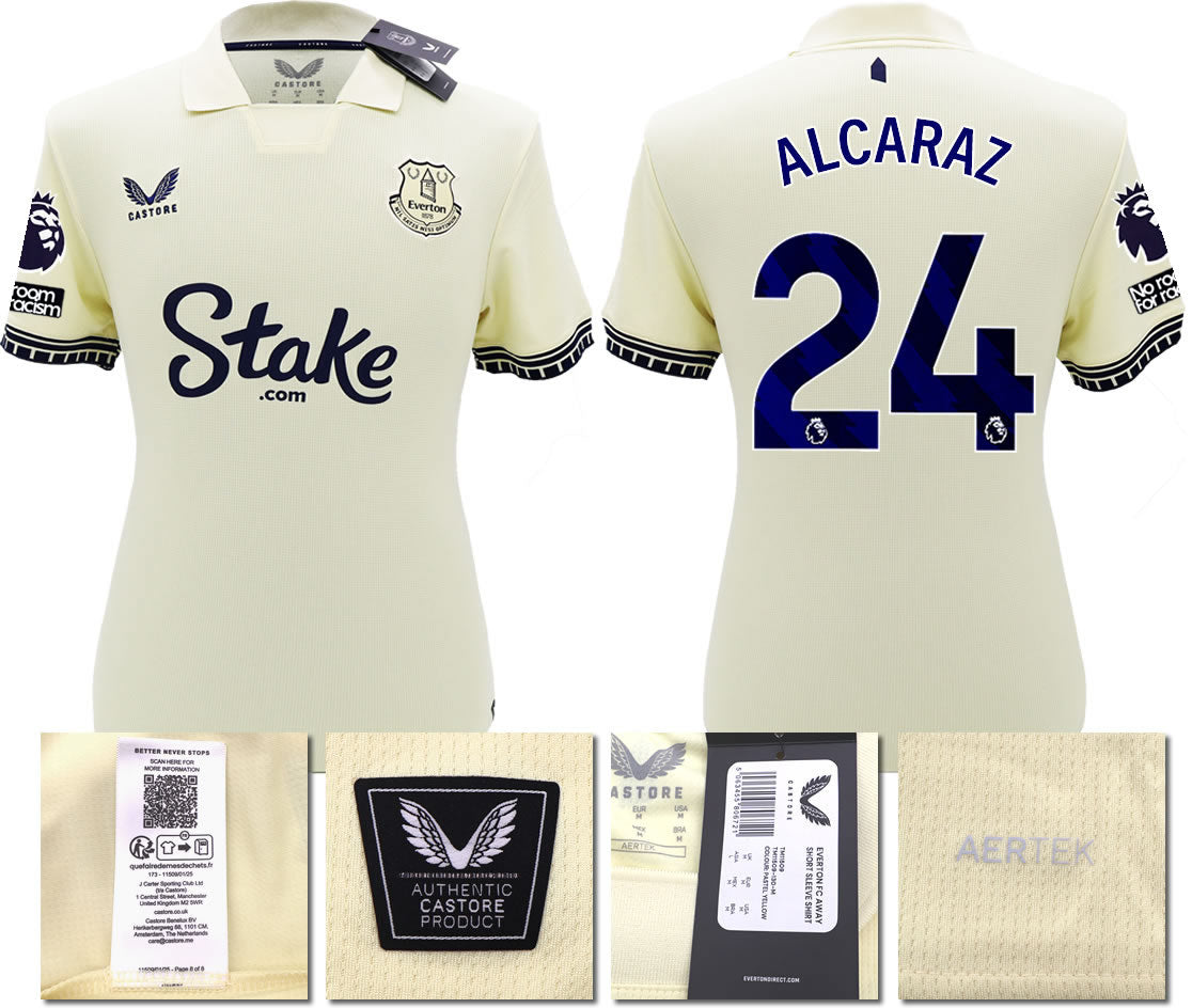 BNWT 2025/26 EVERTON FC AWAY SHIRT ALCARAZ 24