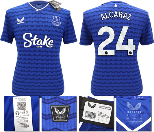 BNWT 2025/26 EVERTON FC HOME SHIRT ALCARAZ 24