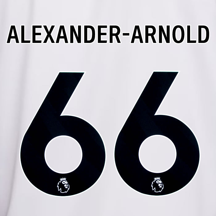 2023 2024 OFFICIAL LIVERPOOL ALEXANDER-ARNOLD 66 AWAY PLAYER SIZE NAME SET