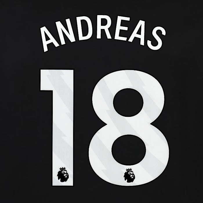 2023 2024 OFFICIAL FULHAM PEREIRA 18 3RD PLAYER SIZE NAME SET