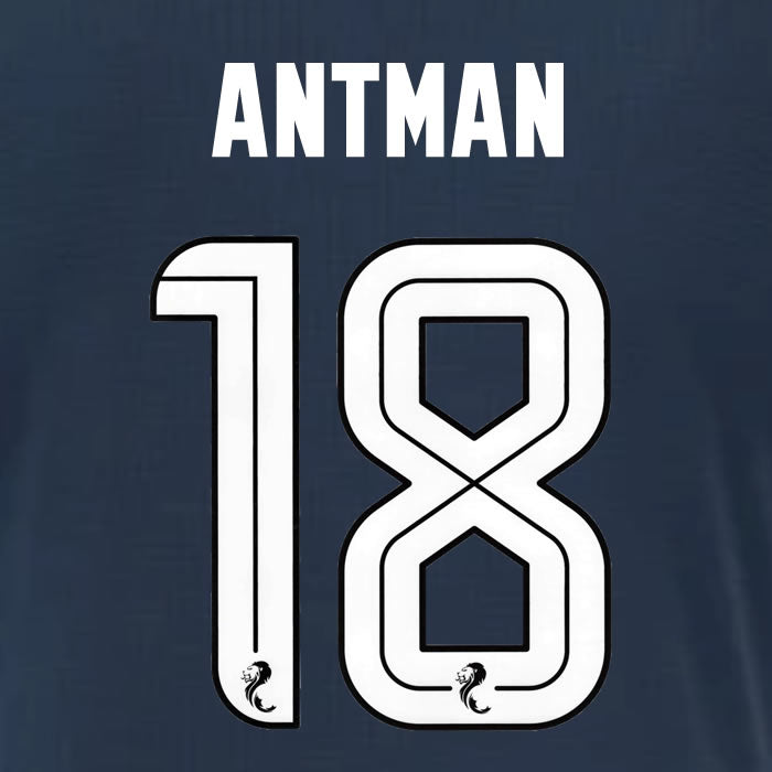 2025 2026 Rangers ANTMAN 18 WHITE 3RD OFFICIAL PLAYER SIZE NAMESET