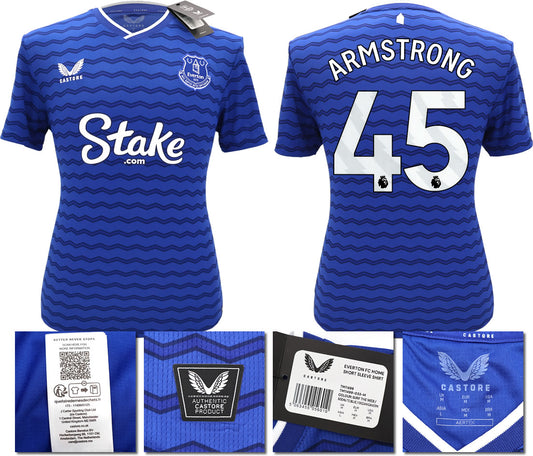 BNWT 2025/26 EVERTON FC HOME SHIRT ARMSTRONG 45