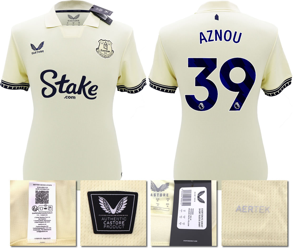 BNWT 2025/26 EVERTON FC AWAY SHIRT AZNOU 39