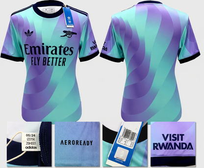 BNWT 2024/2025 ARSENAL F.C. ADIDAS 3RD SHIRT GABRIEL 6 + PATCHES