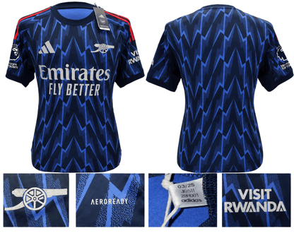 BNWT 2025/2026 ARSENAL F.C. ADIDAS AWAY SHIRT ZUBIMENDI 36 + PATCHES