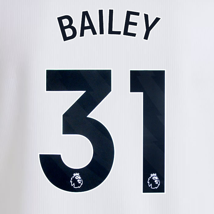 2024 2025 OFFICIAL ASTON VILLA BAILEY 31 AWAY PLAYER SIZE NAME SET