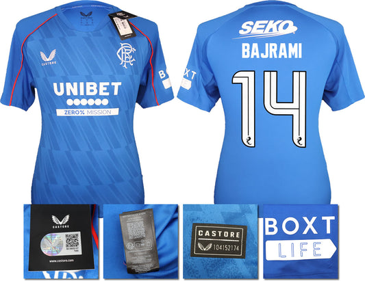 BNWT 2024/25 RANGERS FC HOME SHIRT BAJRAMI 14