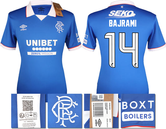 BNWT 2025/26 RANGERS FC HOME SHIRT BAJRAMI 14