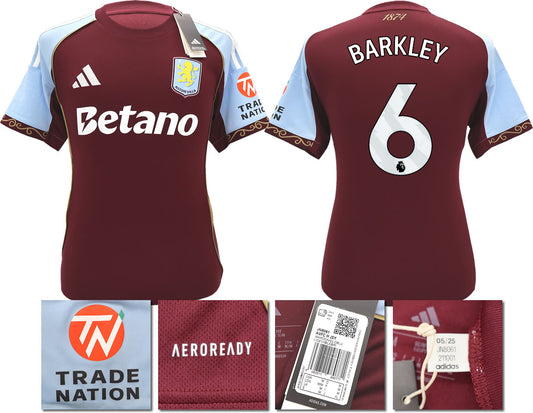 BNWT 2025/26 ASTON VILLA FC HOME SHIRT BARKLEY 6