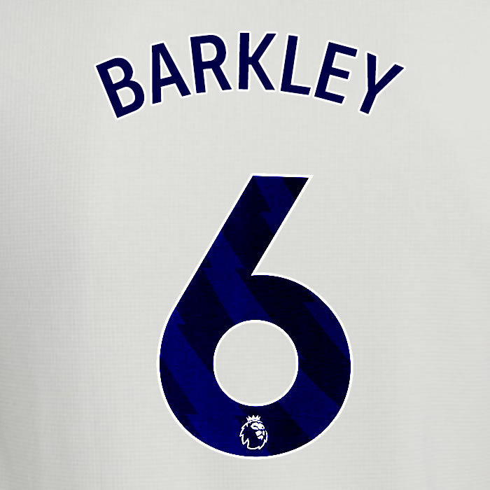 2025 2026 ASTON VILLA BARKLEY 6 OFFICIAL BLUE 3RD PLAYER SIZE NAMESET