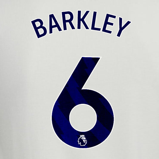 2025 2026 ASTON VILLA BARKLEY 6 OFFICIAL BLUE 3RD PLAYER SIZE NAMESET