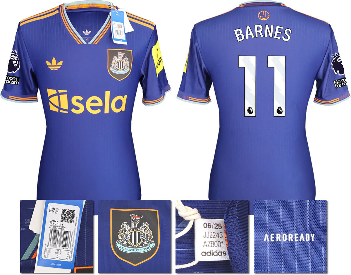 BNWT 2025/2026 Newcastle United FC adidas BARNES 11 3rd Shirt
