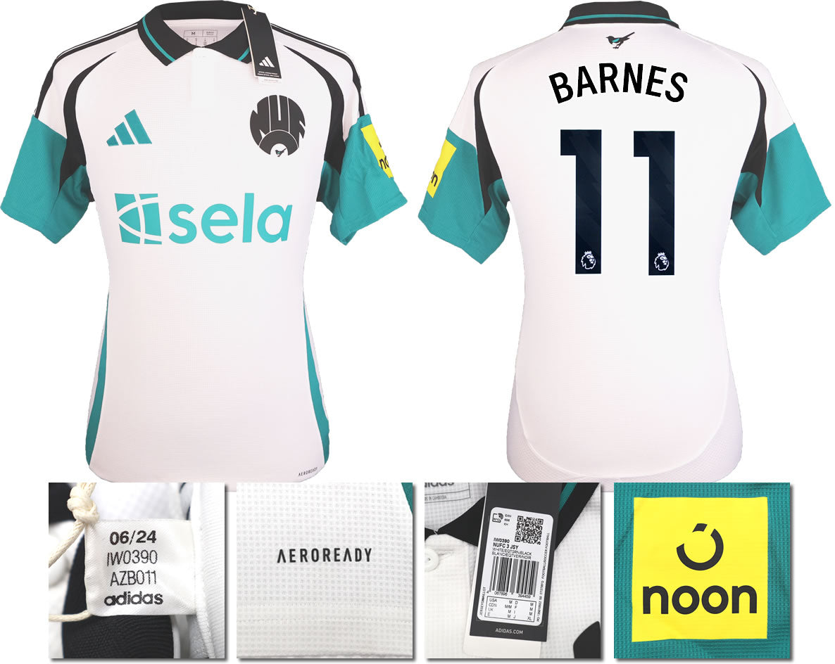 BNWT 2024 2025 NEWCASTLE UNITED 3RD SHIRT BARNES 11 MEN'S