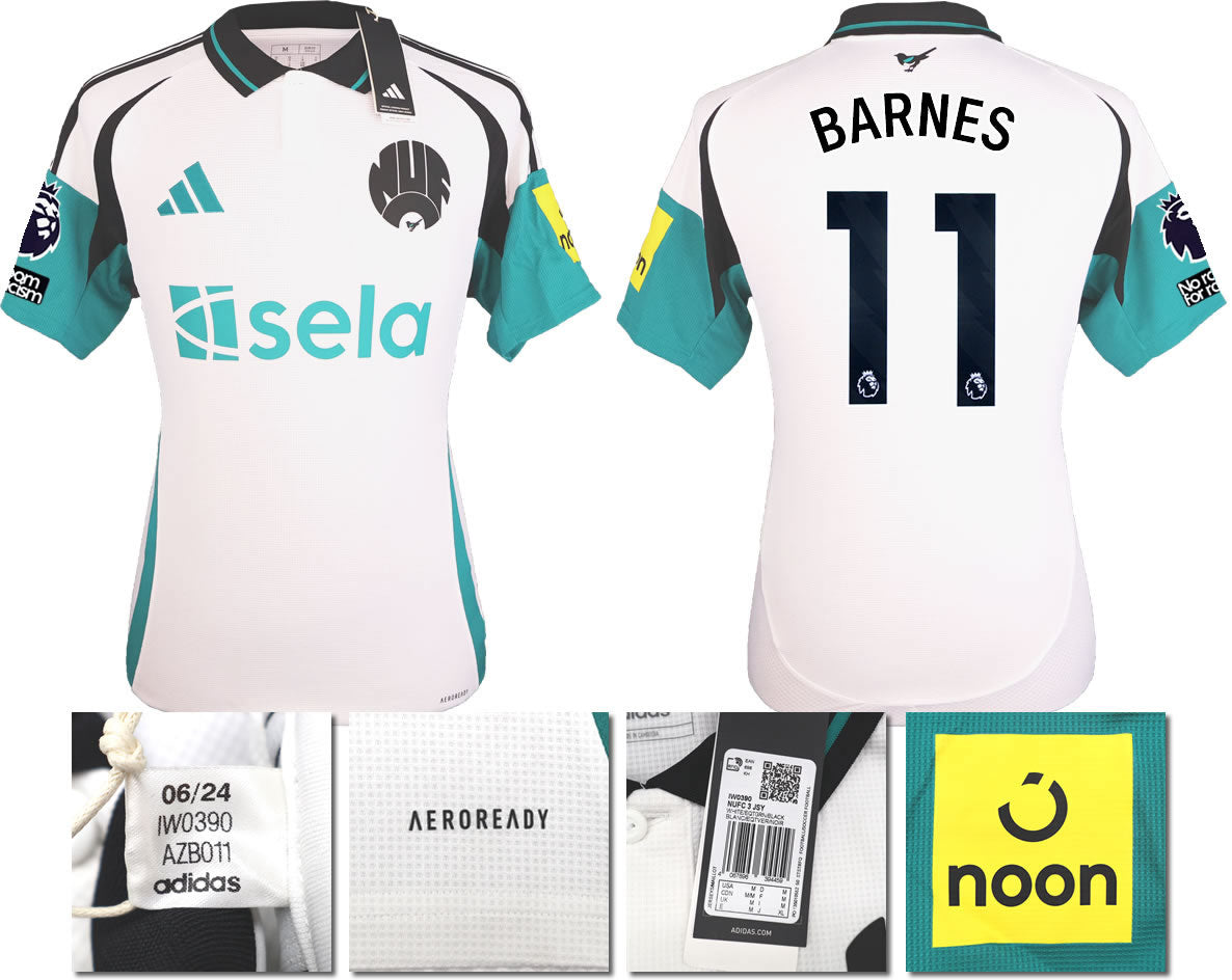 BNWT 2024 2025 NEWCASTLE UNITED 3RD SHIRT BARNES 11 MEN'S