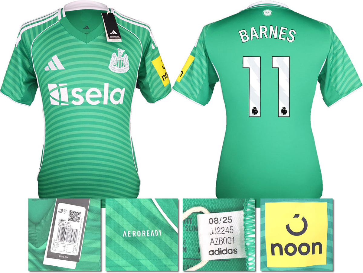 BNWT 2025 2026 NEWCASTLE UNITED AWAY SHIRT BARNES 11 MEN'S