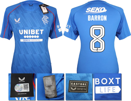 BNWT 2024/25 RANGERS FC HOME SHIRT BARRON 8