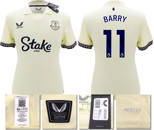 BNWT 2025/26 EVERTON FC AWAY SHIRT BARRY 11