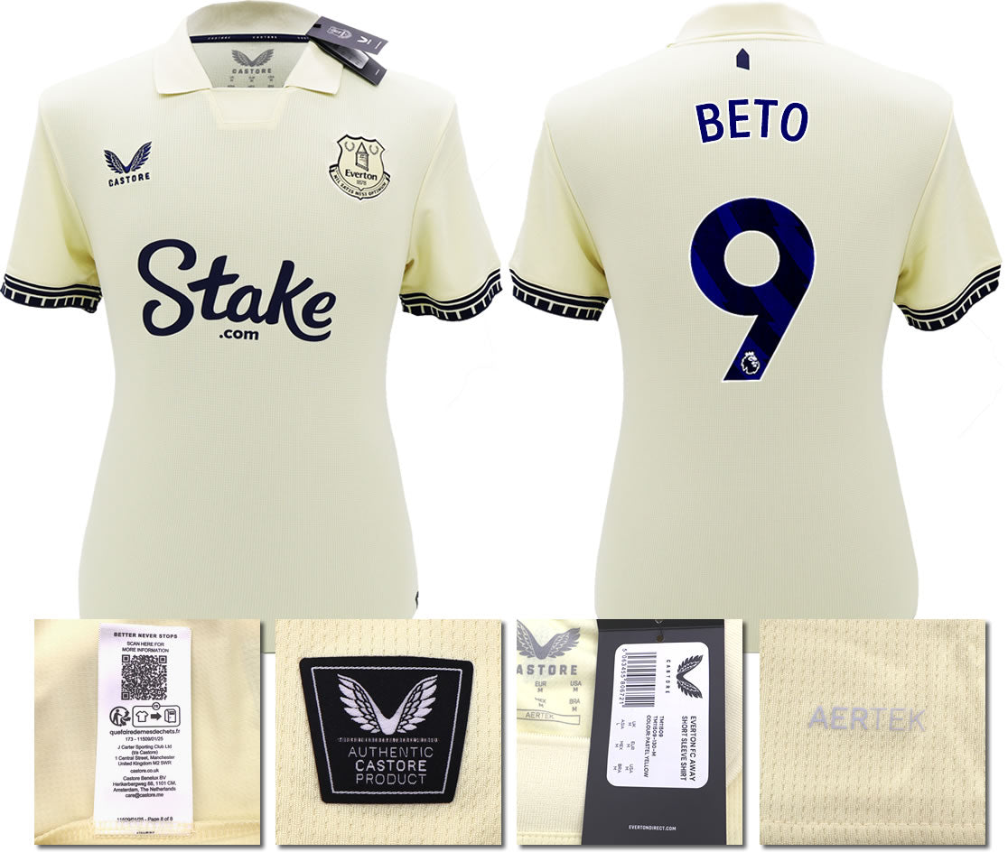 BNWT 2025/26 EVERTON FC AWAY SHIRT BETO 9