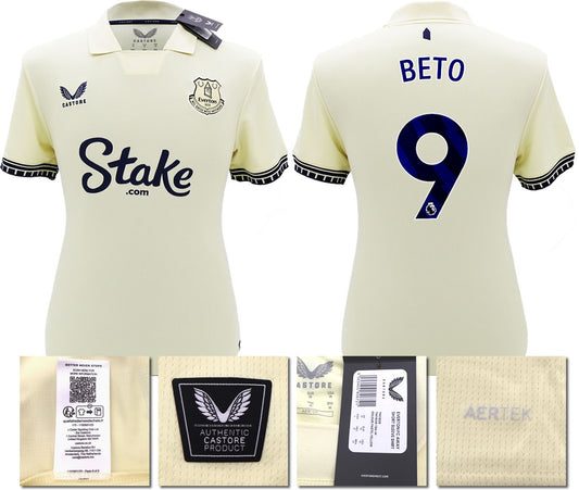 BNWT 2025/26 EVERTON FC AWAY SHIRT BETO 9