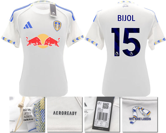 BNWT 2025/2026 Leeds United FC adidas BIJOL 15 Home Shirt – Official Player Options Available