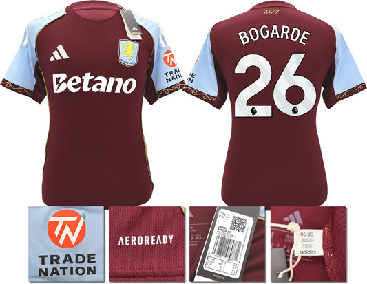 BNWT 2025/26 ASTON VILLA FC HOME SHIRT BOGARDE 26