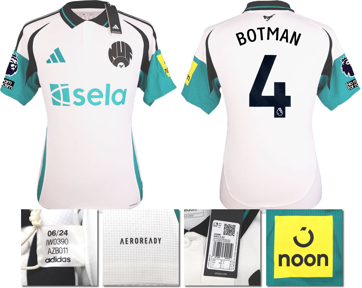 BNWT 2024 2025 NEWCASTLE UNITED 3RD SHIRT BOTMAN 4 MEN'S