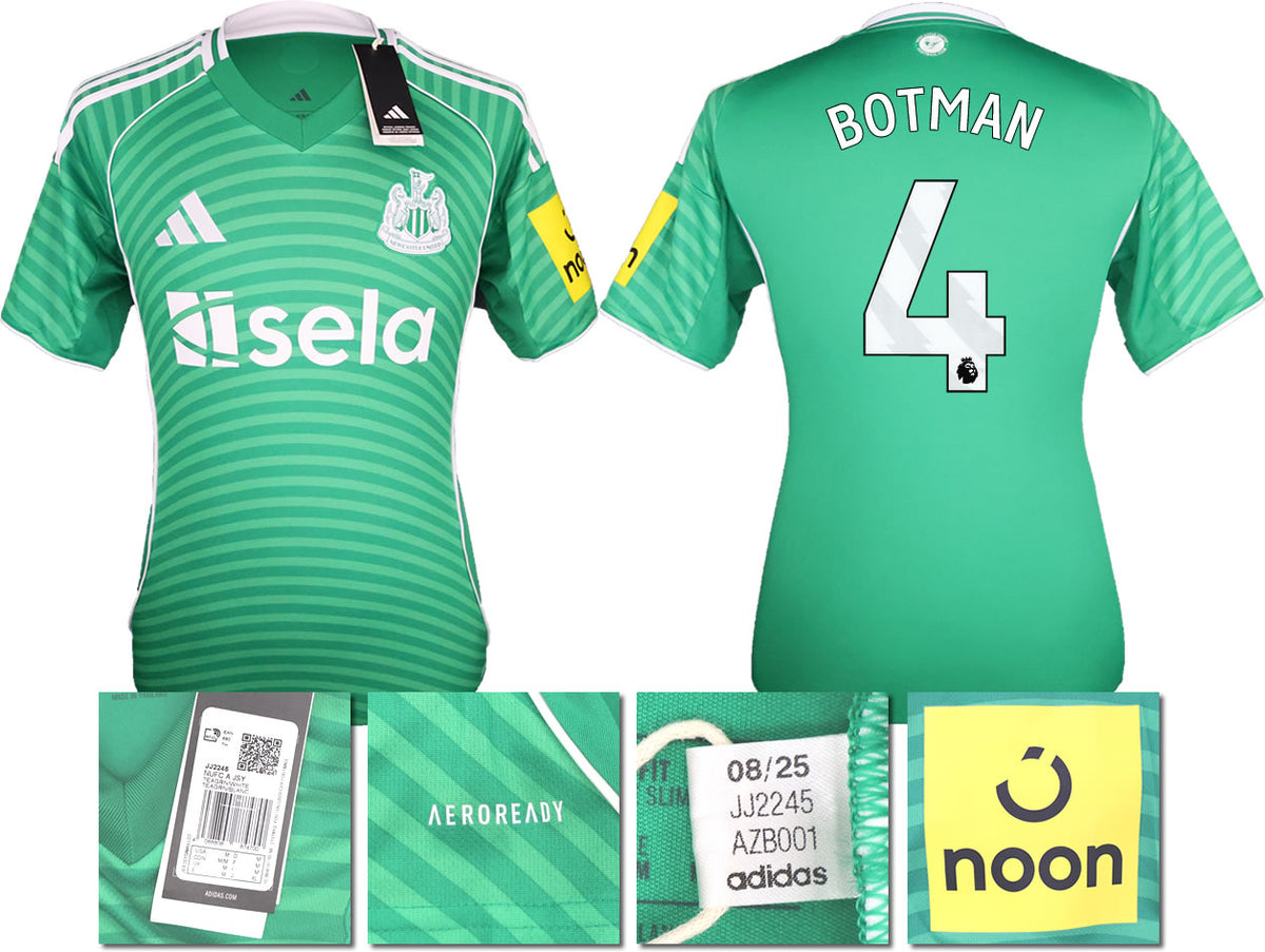 BNWT 2025 2026 NEWCASTLE UNITED AWAY SHIRT BOTMAN 4 MEN'S