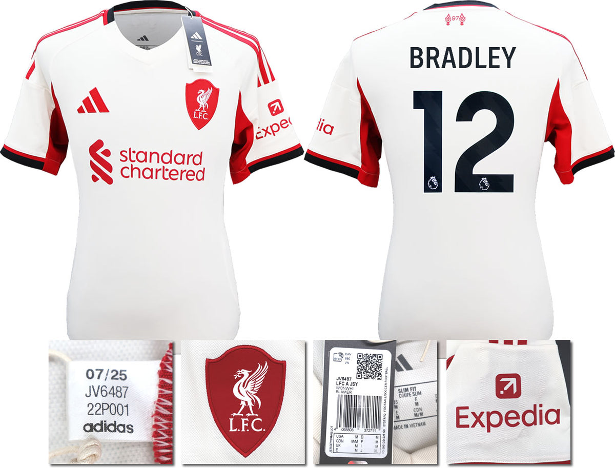 BNWT 2025 2026 LIVERPOOL AWAY SHIRT BRADLEY 12 MEN'S