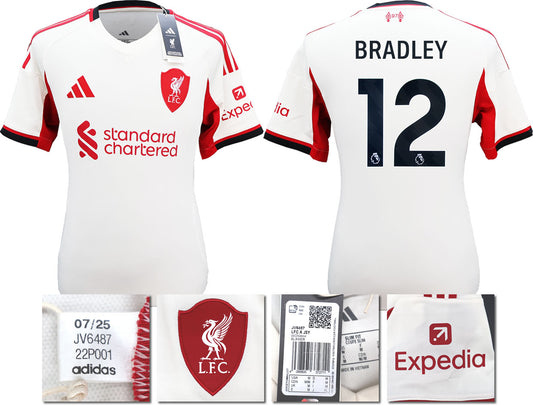 BNWT 2025 2026 LIVERPOOL AWAY SHIRT BRADLEY 12 MEN'S