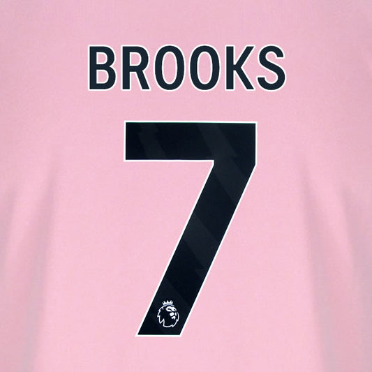 2025 2026 BOURNEMOUTH BROOKS 7 BLACK 3RD PLAYER SIZE NAME SET