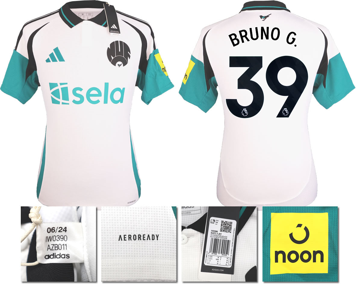 BNWT 2024 2025 NEWCASTLE UNITED 3RD SHIRT BRUNO G. 39 MEN'S