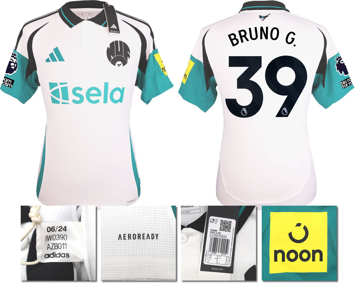 BNWT 2024 2025 NEWCASTLE UNITED 3RD SHIRT BRUNO G. 39 MEN'S