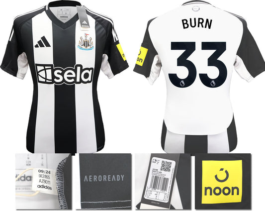 BNWT 2024 2025 NEWCASTLE UNITED HOME SHIRT BURN 33 MEN'S