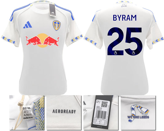 BNWT 2025/2026 Leeds United FC adidas BYRAM 25 Home Shirt – Official Player Options Available