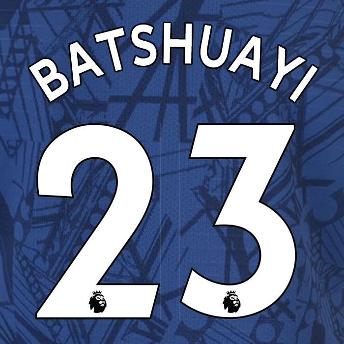 2019 2020 CHELSEA BATSHUAYI 23 WHITE HOME OFFICIAL PLAYER SIZE NAME SET