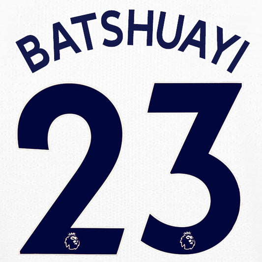 2019 2020 CHELSEA BATSHUAYI 23 WHITE AWAY OFFICIAL PLAYER SIZE NAME SET
