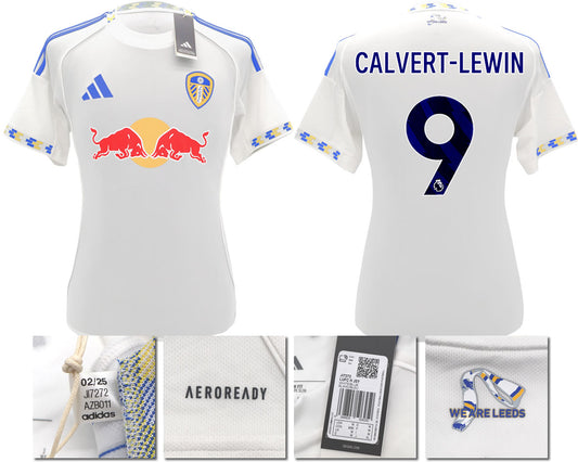 BNWT 2025/2026 Leeds United FC adidas CALVERT-LEWIN 9 Home Shirt – Official Player Options Available
