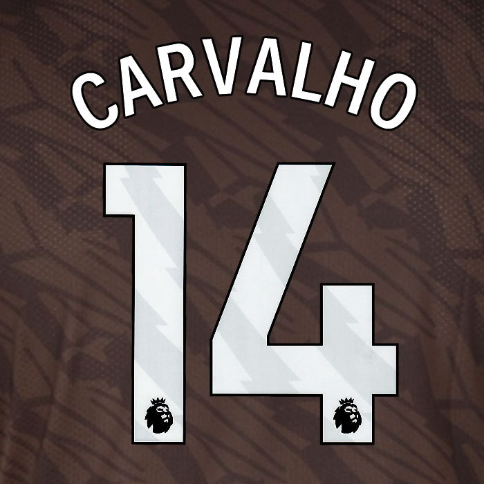 2025 2026 BRENTFORD CARVALHO 14 WHITE AWAY PLAYER SIZE NAME SET