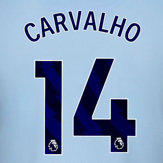 2025 2026 BRENTFORD CARVALHO 14 BLACK 3RD PLAYER SIZE NAME SET