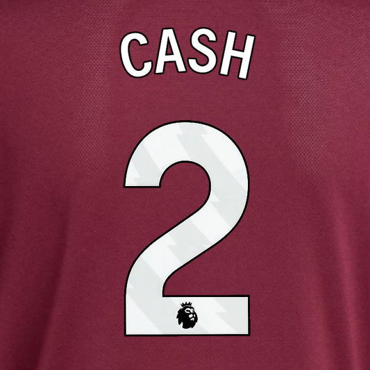 2025 2026 ASTON VILLA CASH 2 OFFICIAL WHITE HOME PLAYER SIZE NAMESET