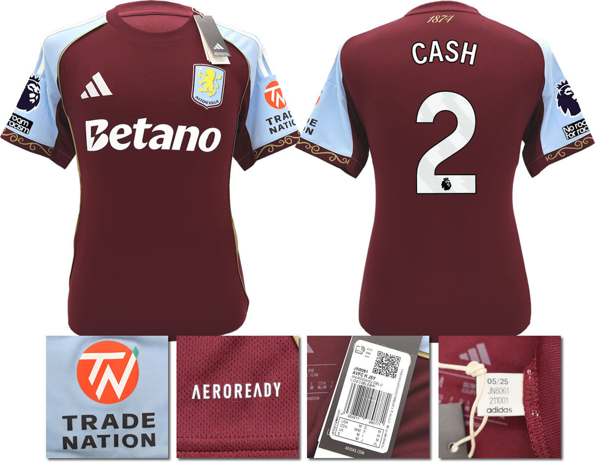 BNWT 2025/26 ASTON VILLA FC HOME SHIRT CASH 2