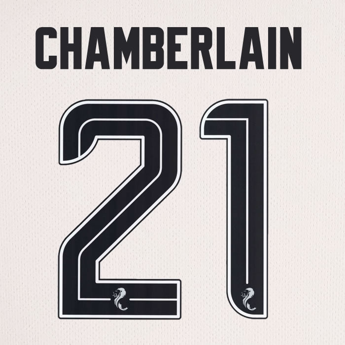 2025 2026 Celtic OXLADE-CHAMBERLAIN 21 WHITE 3RD OFFICIAL PLAYER SIZE NAMESET