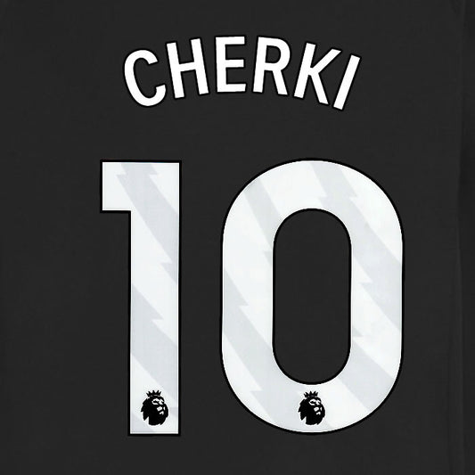 2025 2026 MANCHESTER CITY CHERKI 10 WHITE AWAY PLAYER SIZE NAME SET