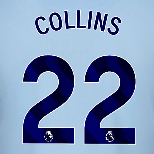 2025 2026 BRENTFORD COLLINS 22 BLACK 3RD PLAYER SIZE NAME SET