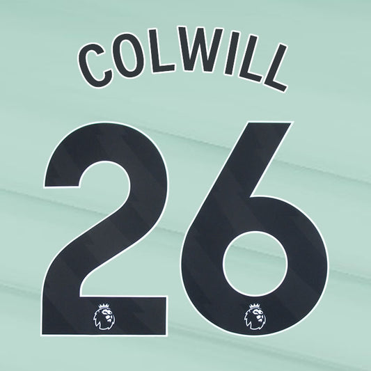 2023 2024 OFFICIAL CHELSEA COLWILL 26 3RD PLAYER SIZE NAME SET