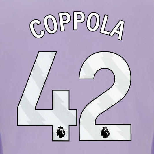 2025 2026 OFFICIAL BRIGHTON HOVE ALBION COPPOLA 42 AWAY PLAYER SIZE NAME SET