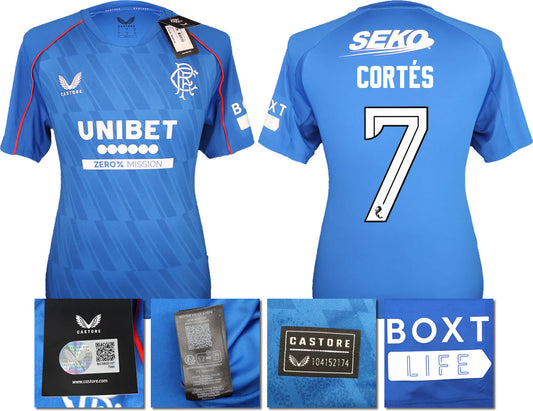 BNWT 2024/25 RANGERS FC HOME SHIRT ÓSCAR CORTÉS 7